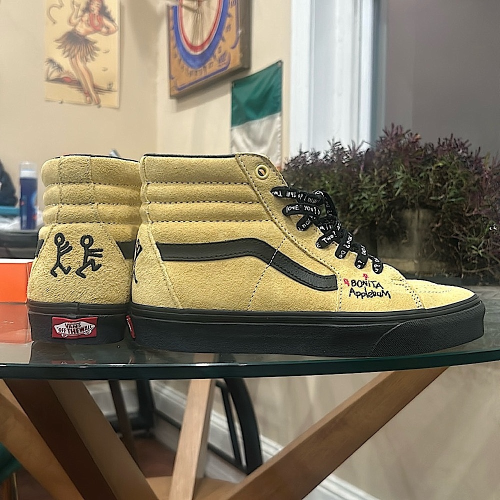 VANS Sk8-Hi; A Tribe Called Quest Bonita applebum tribute shoe